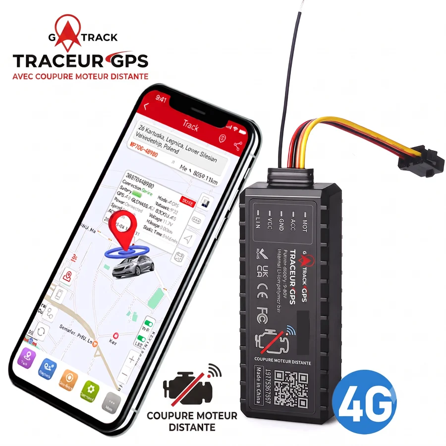 Traceur GPS GTRACK avec coupure moteur